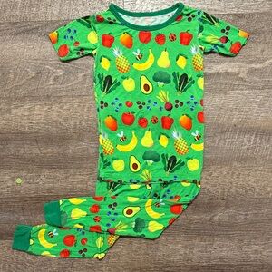 Little Sleepies Short Sleeve PJ Set in “Once Upon a Farm” Print